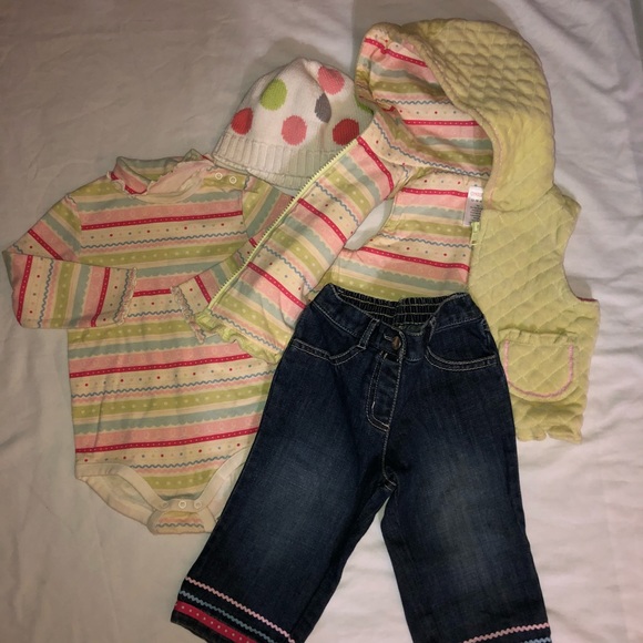 Gymboree 5 pc outfit mix match jeans dress 12 18 - Picture 3 of 7